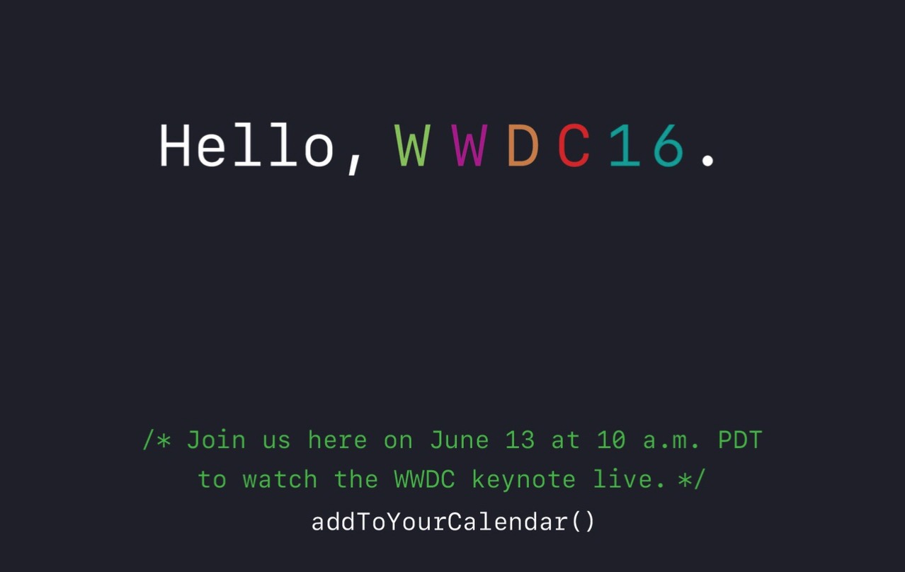 Apple wwdc 2016 1030