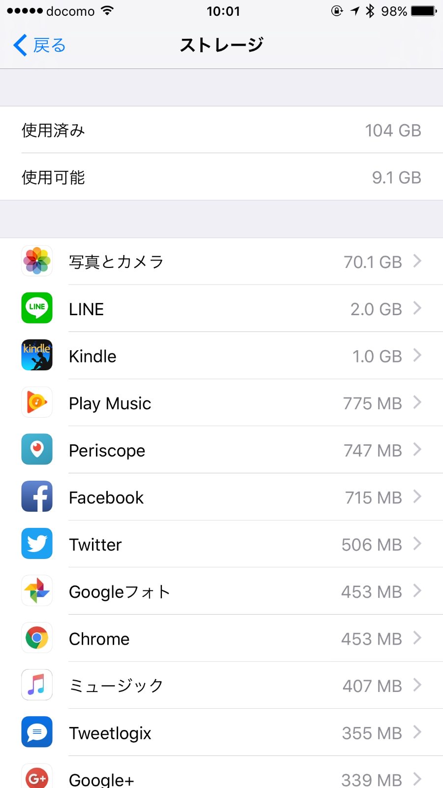 Iphone storage reduce f3790