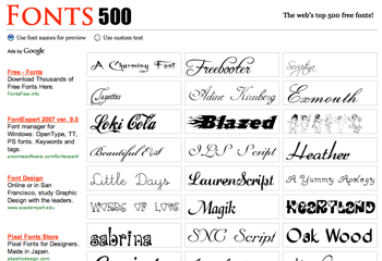 Fonts5001