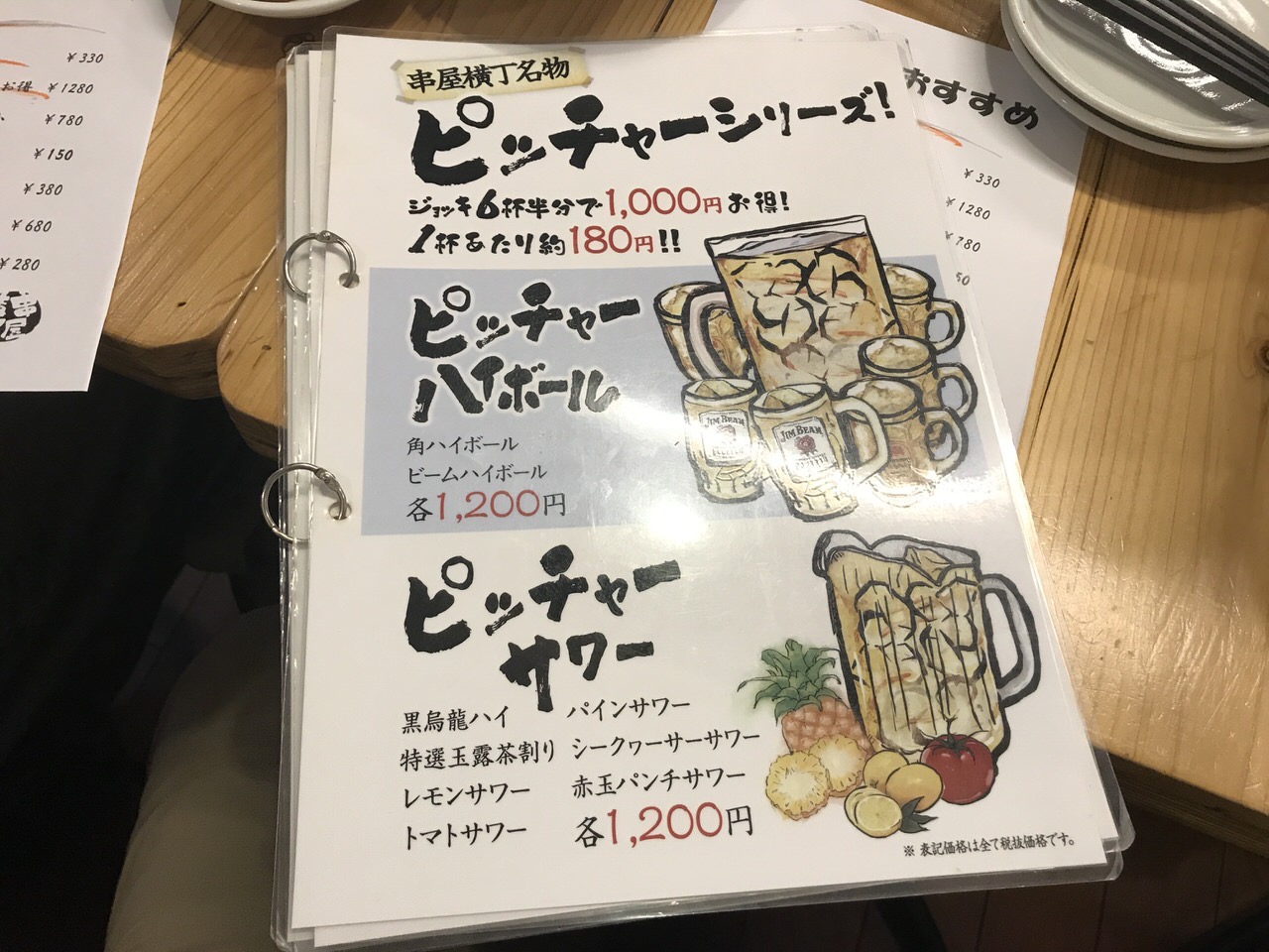 串屋横丁 神田南口店 メニュー 02