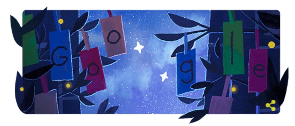 Googleロゴ「七夕 2019」に