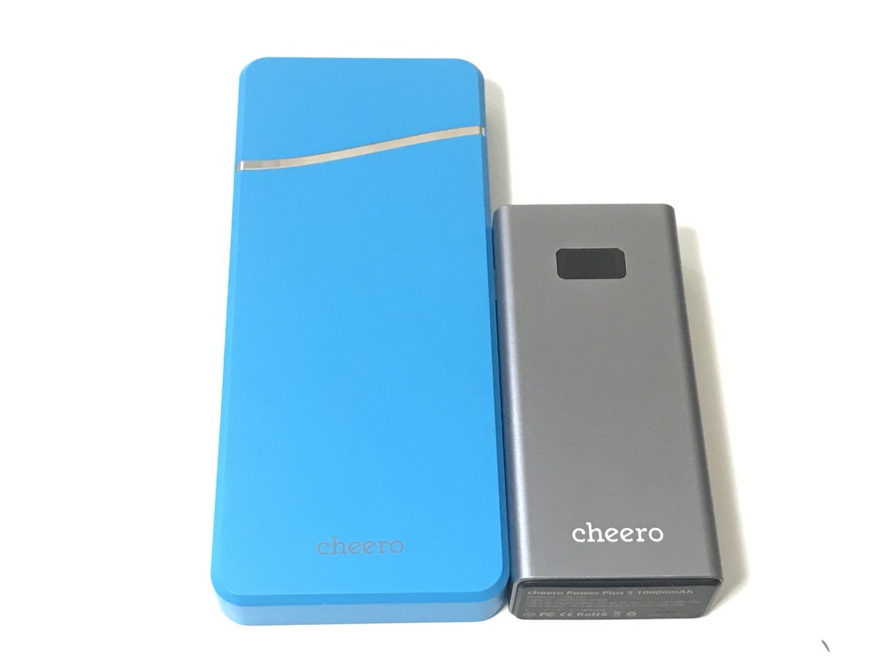 PD対応薄型の10,000mAhモバイルバッテリー「cheero Stream 10000mAh with Power Delivery 18W」バッテリー残量も1%刻みで分かりやすい！