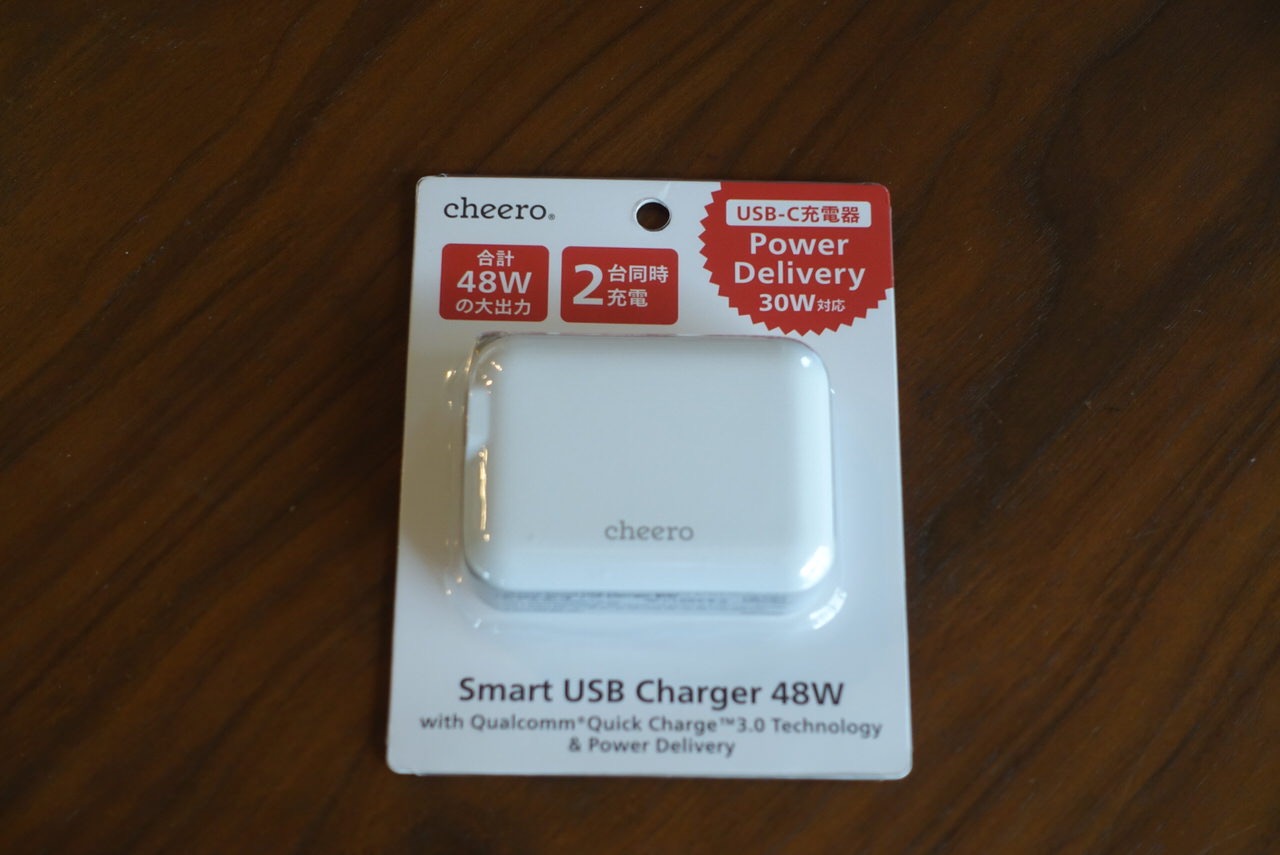 洗面器の中でカタカタしそうなPD＆Quick Charge 3.0対応「cheero Smart USB Charger 48W（CHE-320）」