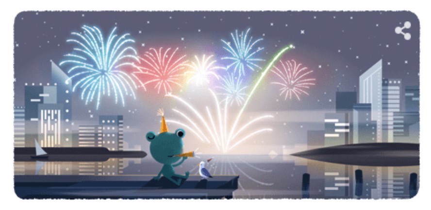 Googleロゴ「大晦日」に