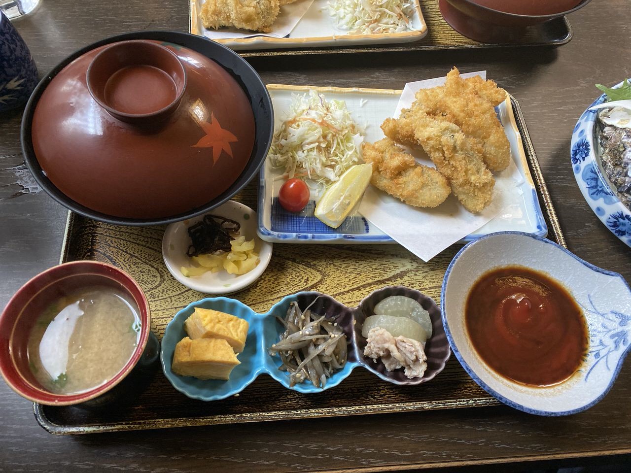 「かき友」牡蠣刺し・カキフライ定食（呉）12