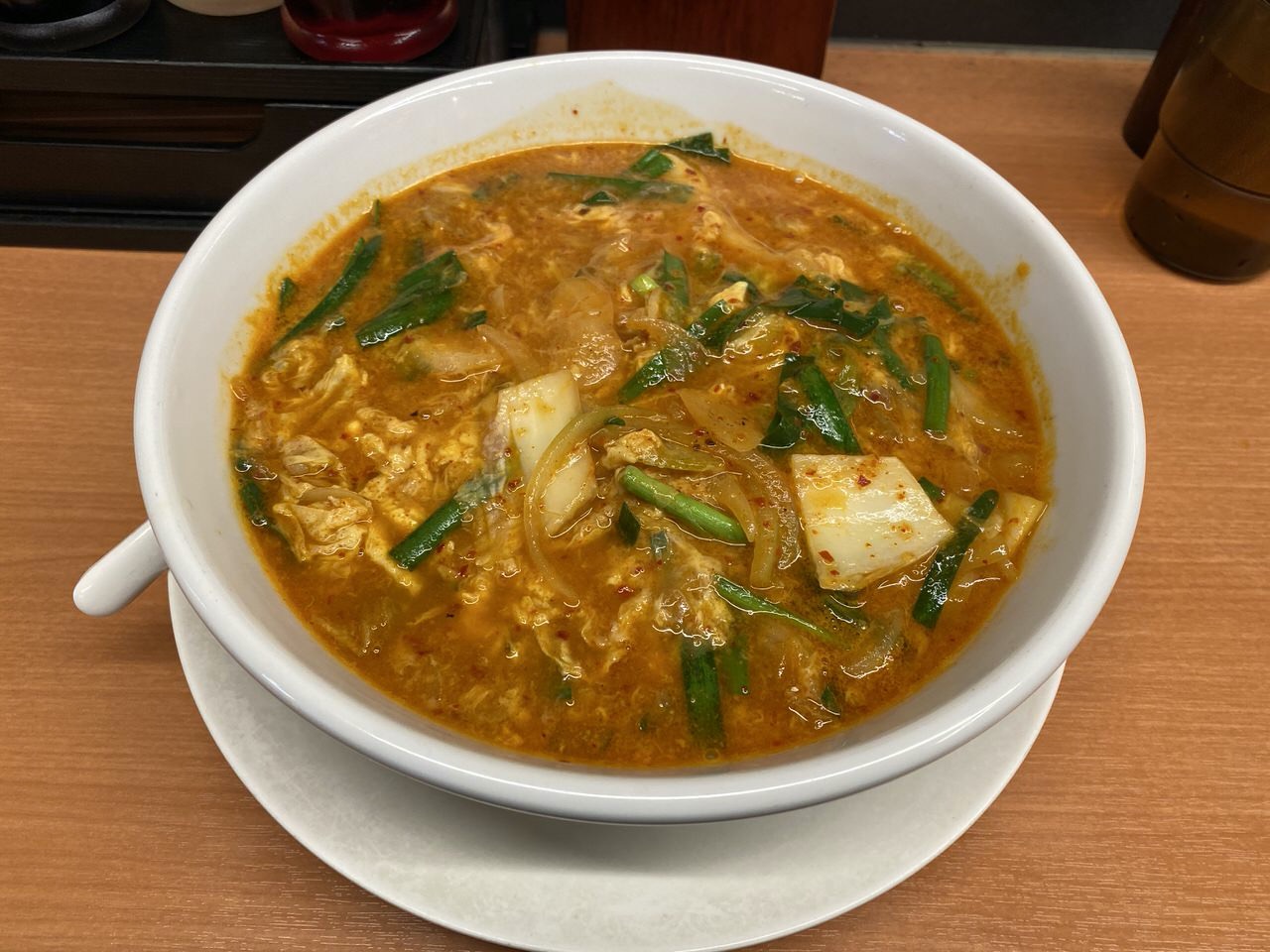 日高屋「チゲ味噌ラーメン」細麺・麺硬め 1