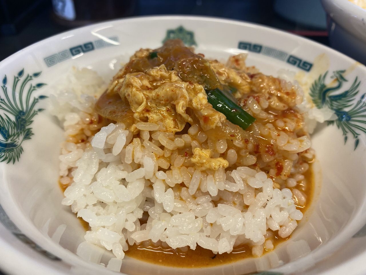 日高屋「チゲ味噌ラーメン」味付け卵 5