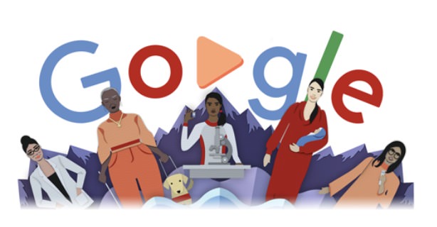 Googleロゴが「国際女性デー」に（2020）