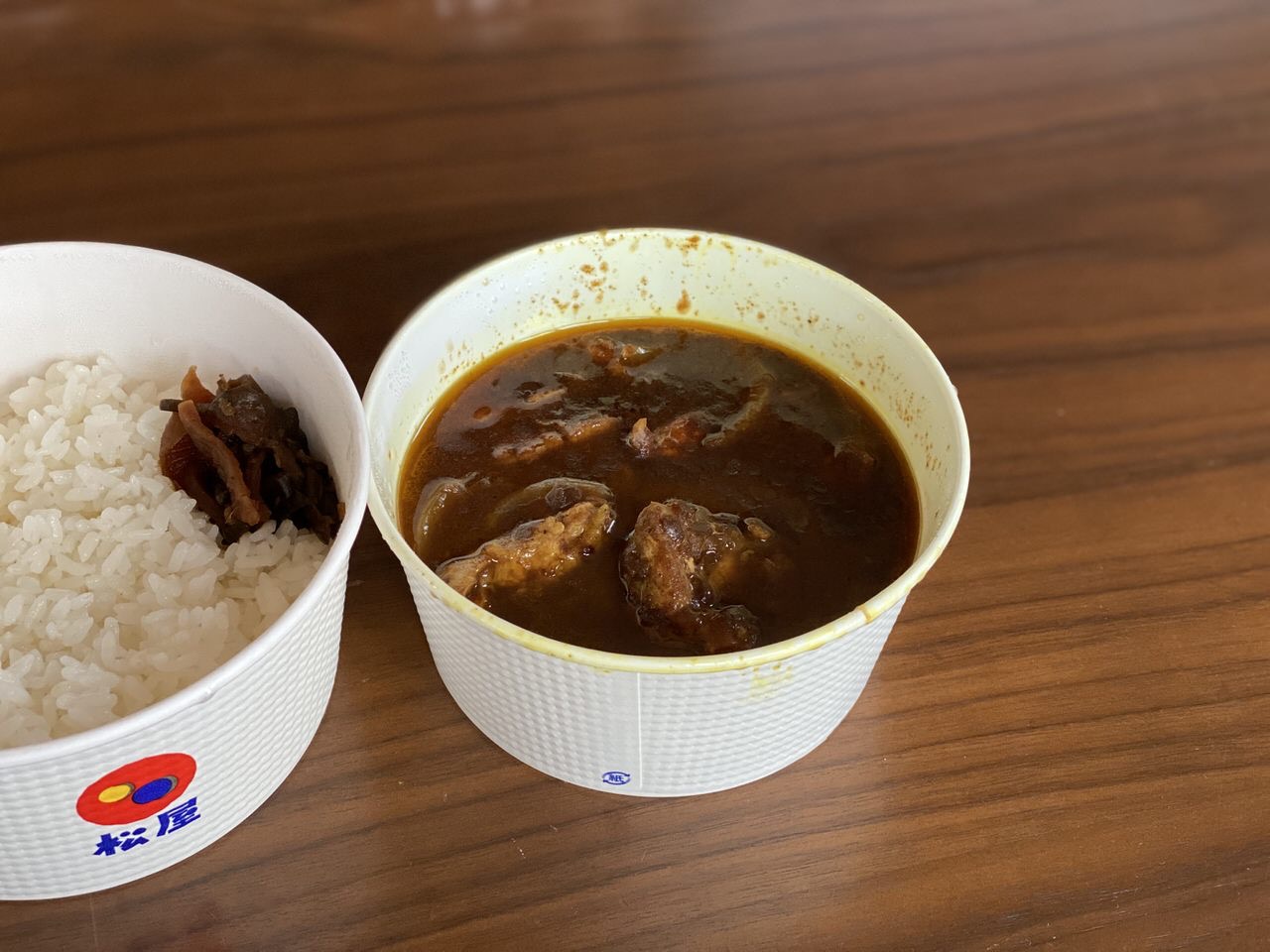 松屋「ごろごろ煮込みチキンカレー」テイクアウト 3