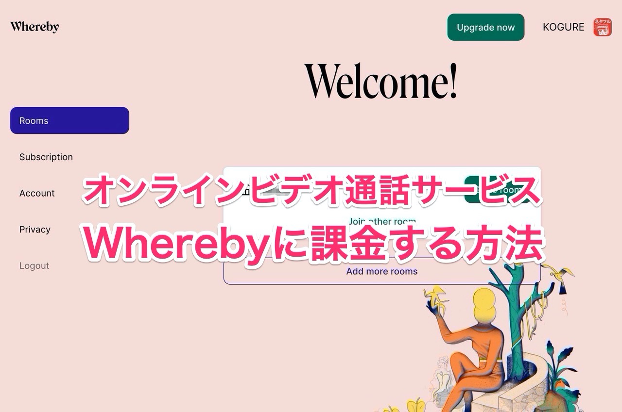 【オンライン飲み会】「Whereby」に課金してみた