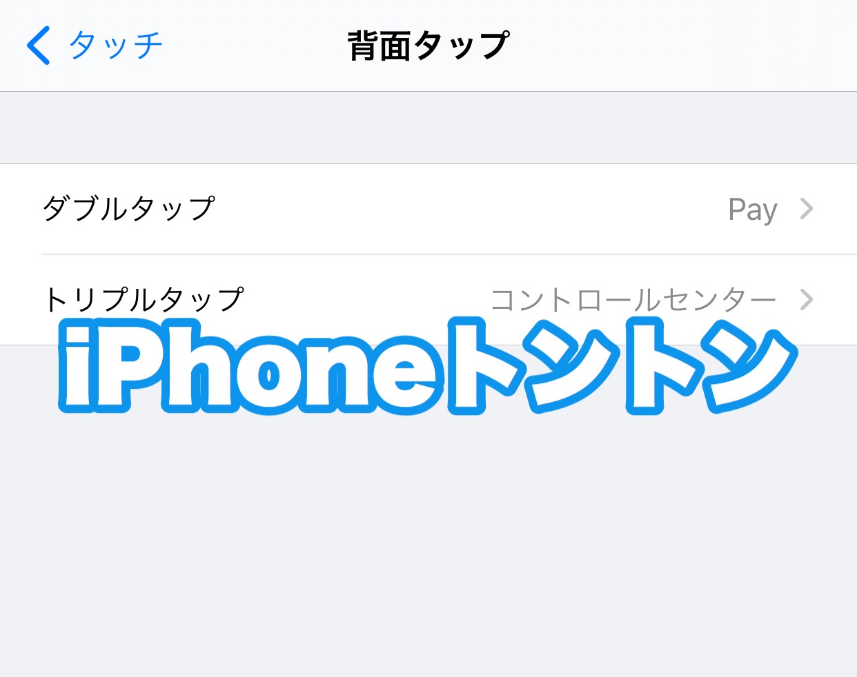 【iOS 14】背中をトントンして機能を呼び出す背面タップ機能の使い方