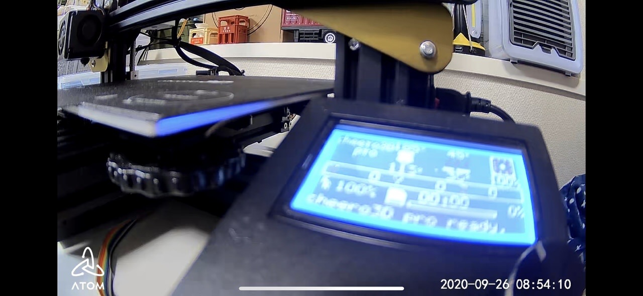 【3Dプリンター始めました】印刷の進捗を確認するのにATOM Camが便利！ついでにスマートプラグで電源管理も便利！