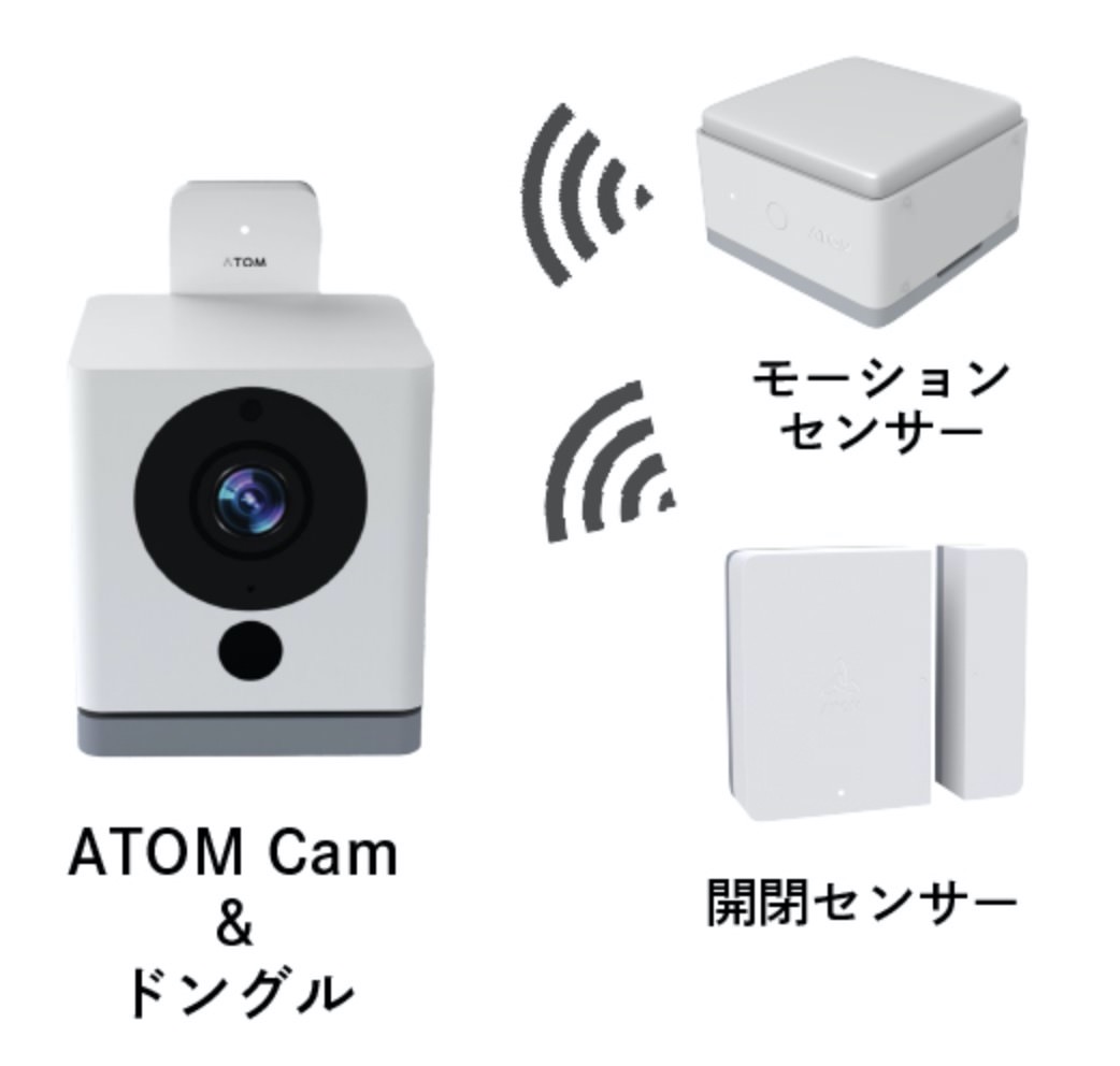 【ATOM Camと連携するスマートセンサー】1個あたり1,000円！ドアの開閉を検知する「開閉センサー」ポストの投函を検知する「モーションセンサー」