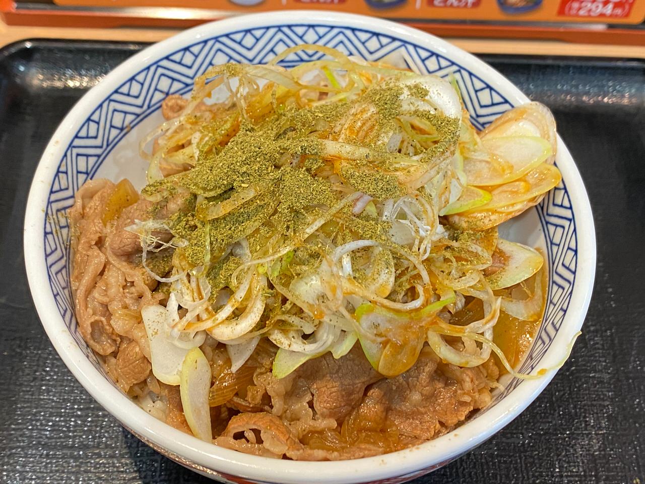 【吉野家】「ねぎ山椒牛丼」 004 202103