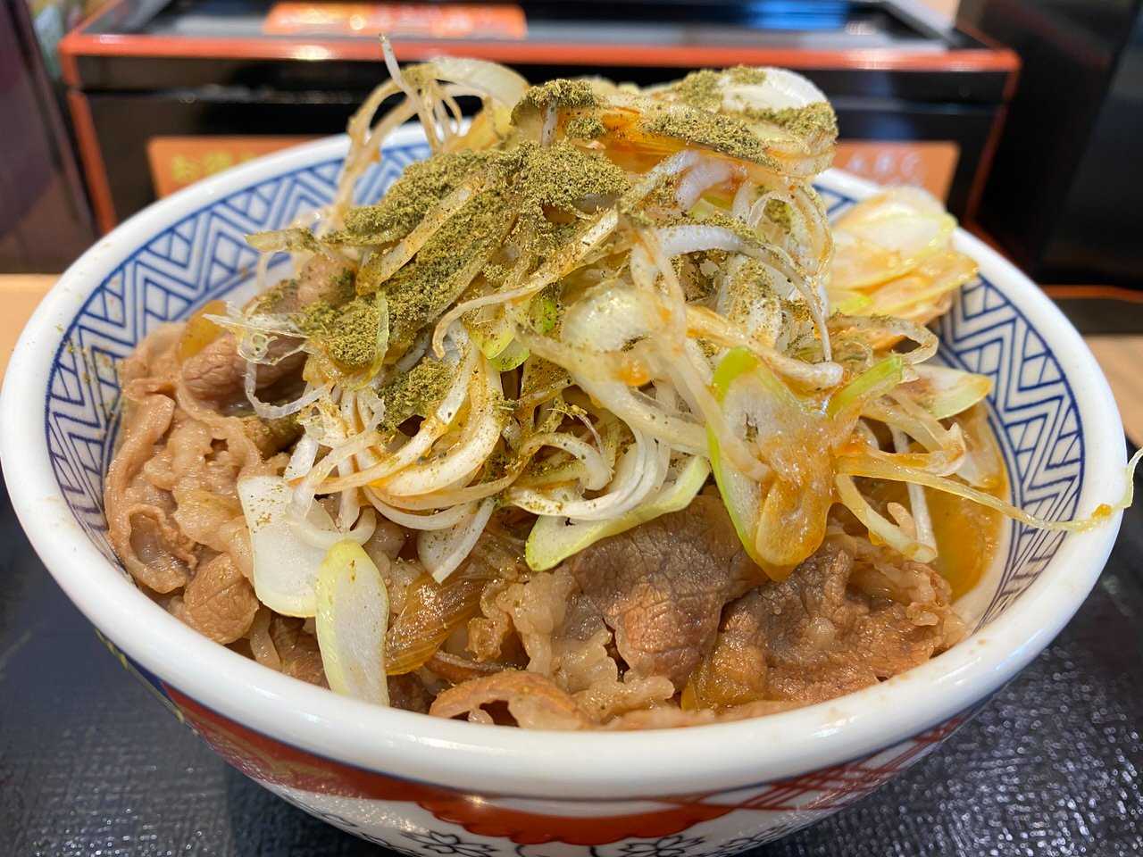 【吉野家】「ねぎ山椒牛丼」 008 202103