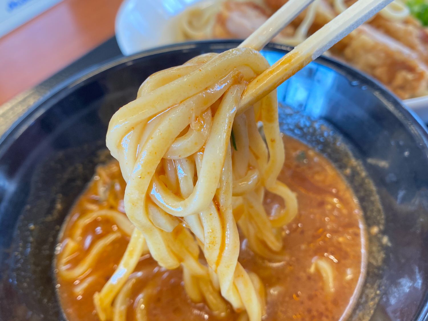 からあげ専門店の期間限定つけ麺「からあげ担々つけ麺」 14 04