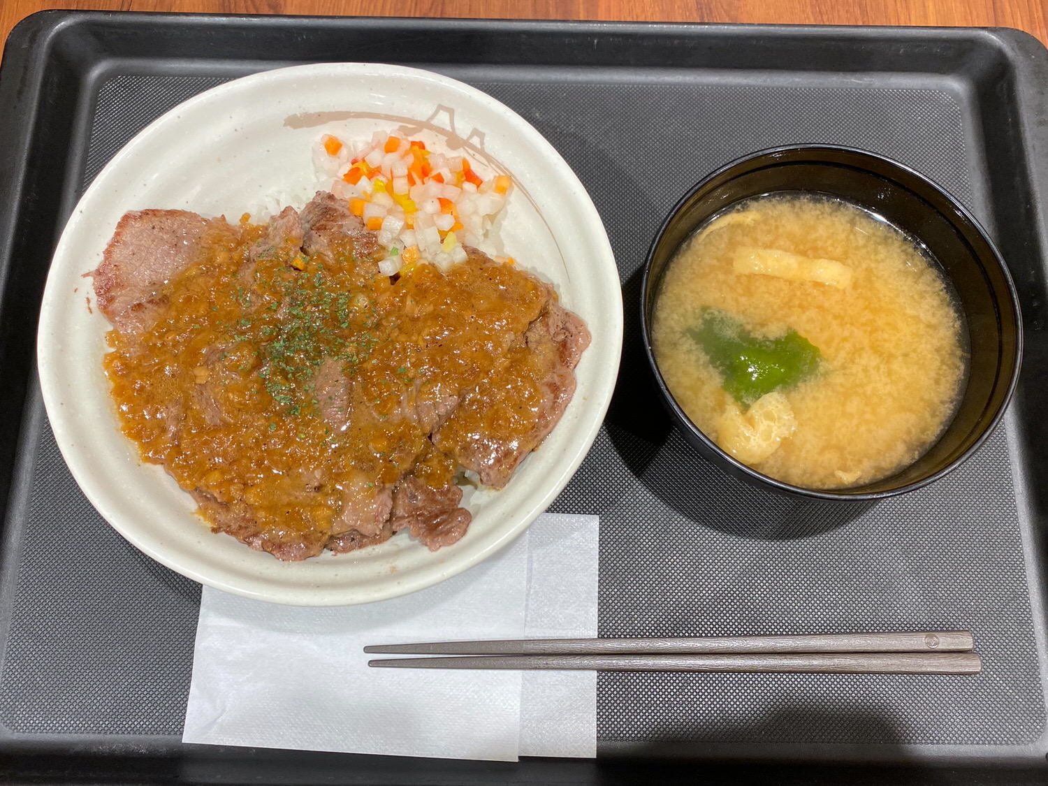 ビフテキ丼 香味ジャポネソース 14000