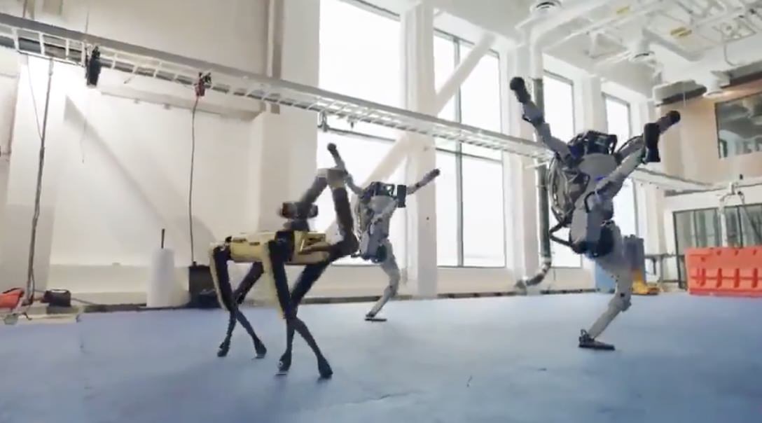 Boston dynamics robot dance