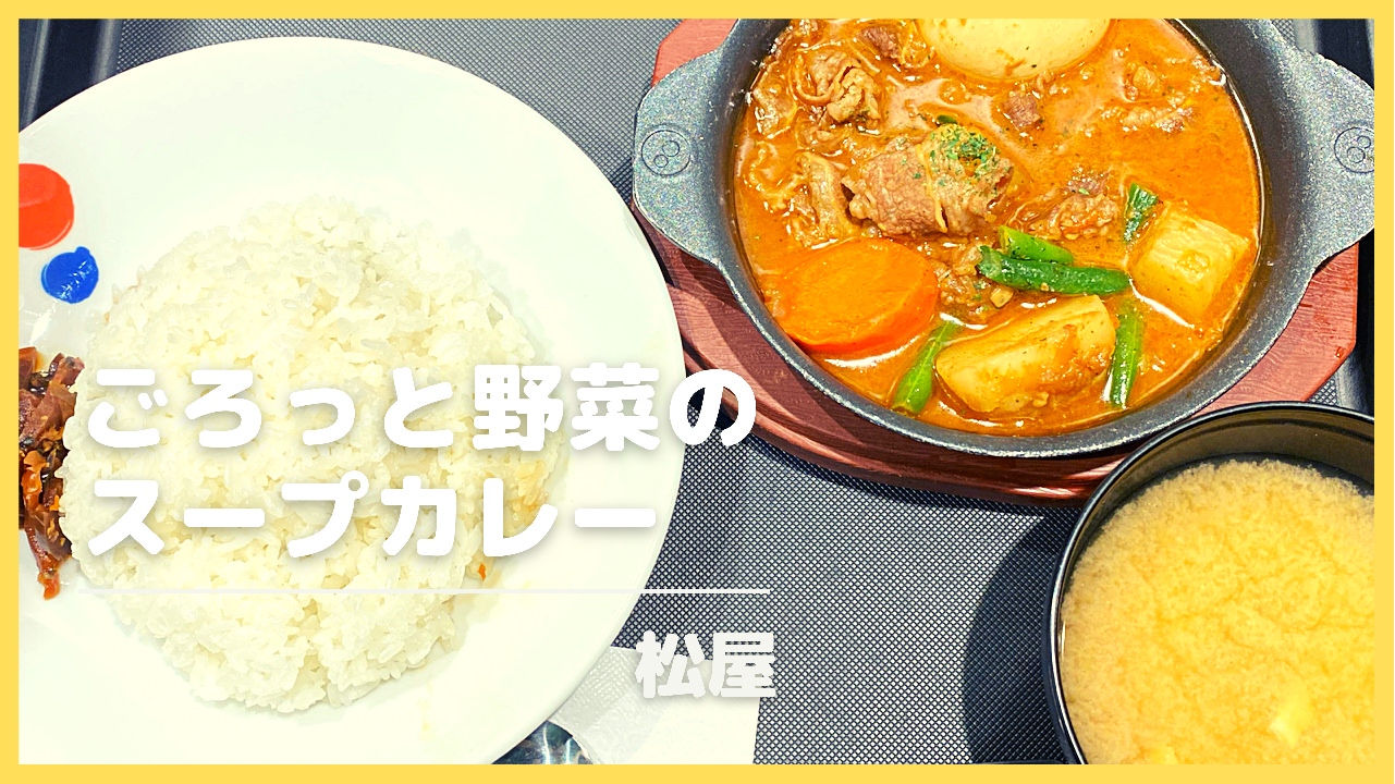 松屋「ごろっと野菜のスープカレー」 27008