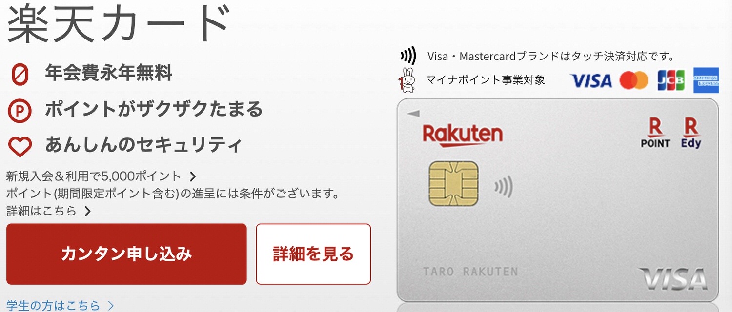 Rakuten card change