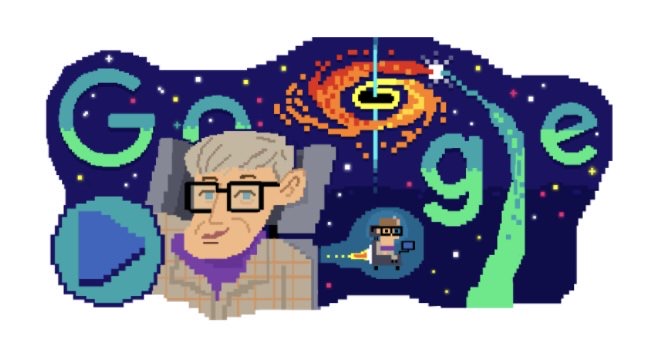 Google logo スティーブン・ホーキング