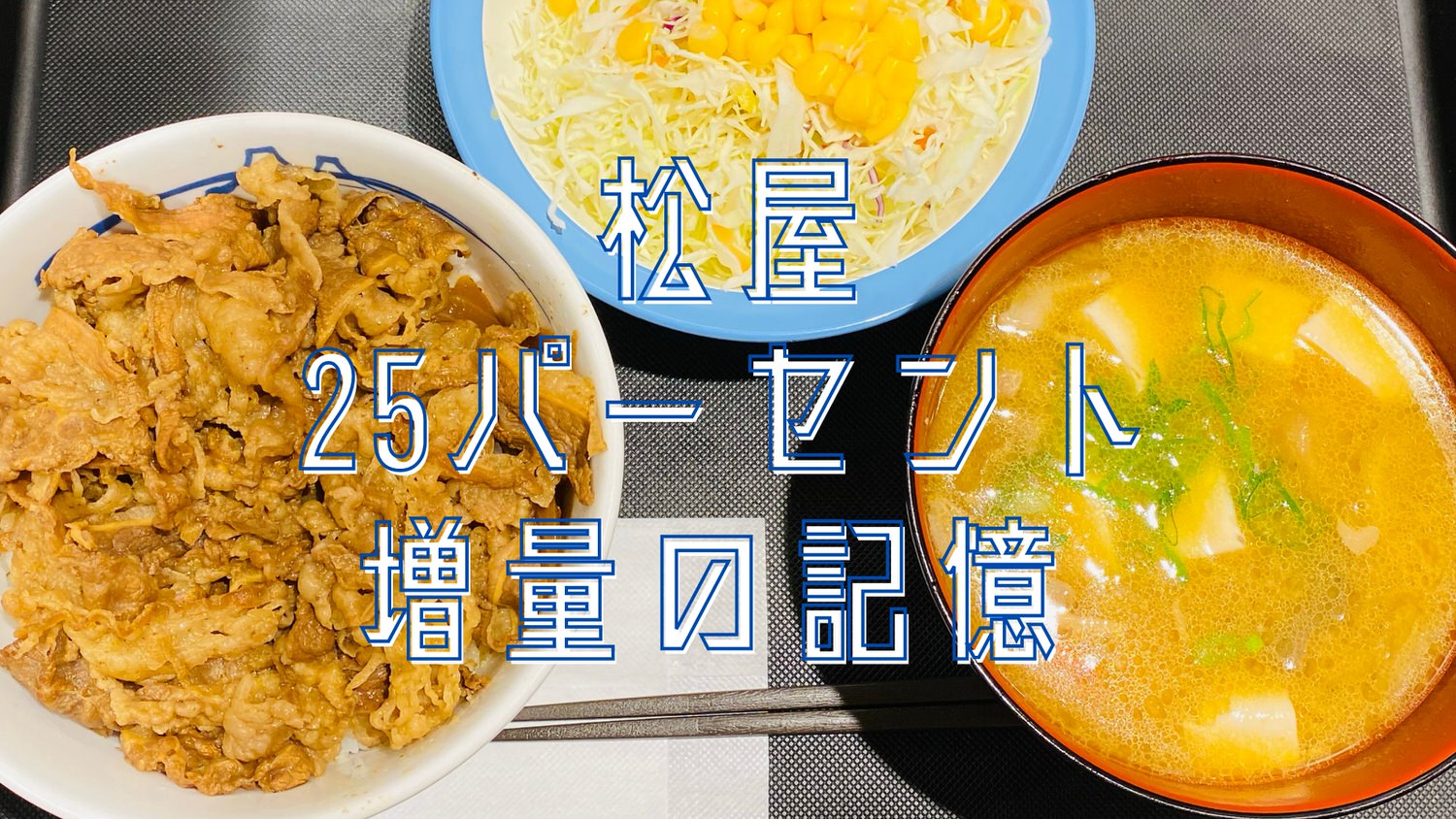 松屋「牛めし（並盛）」25%増量キャンペーン&熱い豚汁 28009