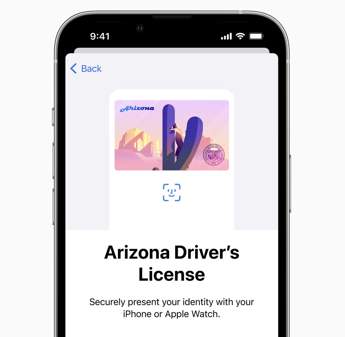 Arizona license apple wallet