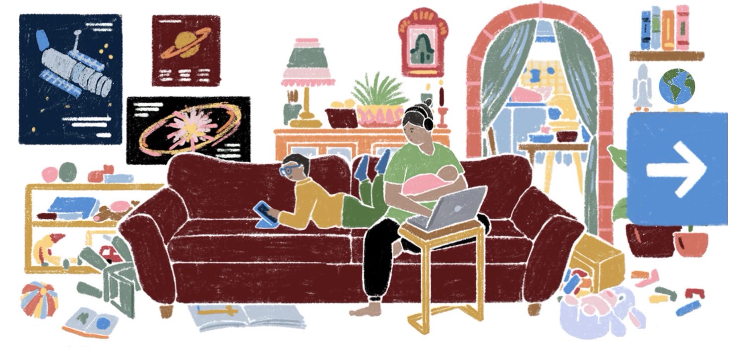 Google logo woman day 08001