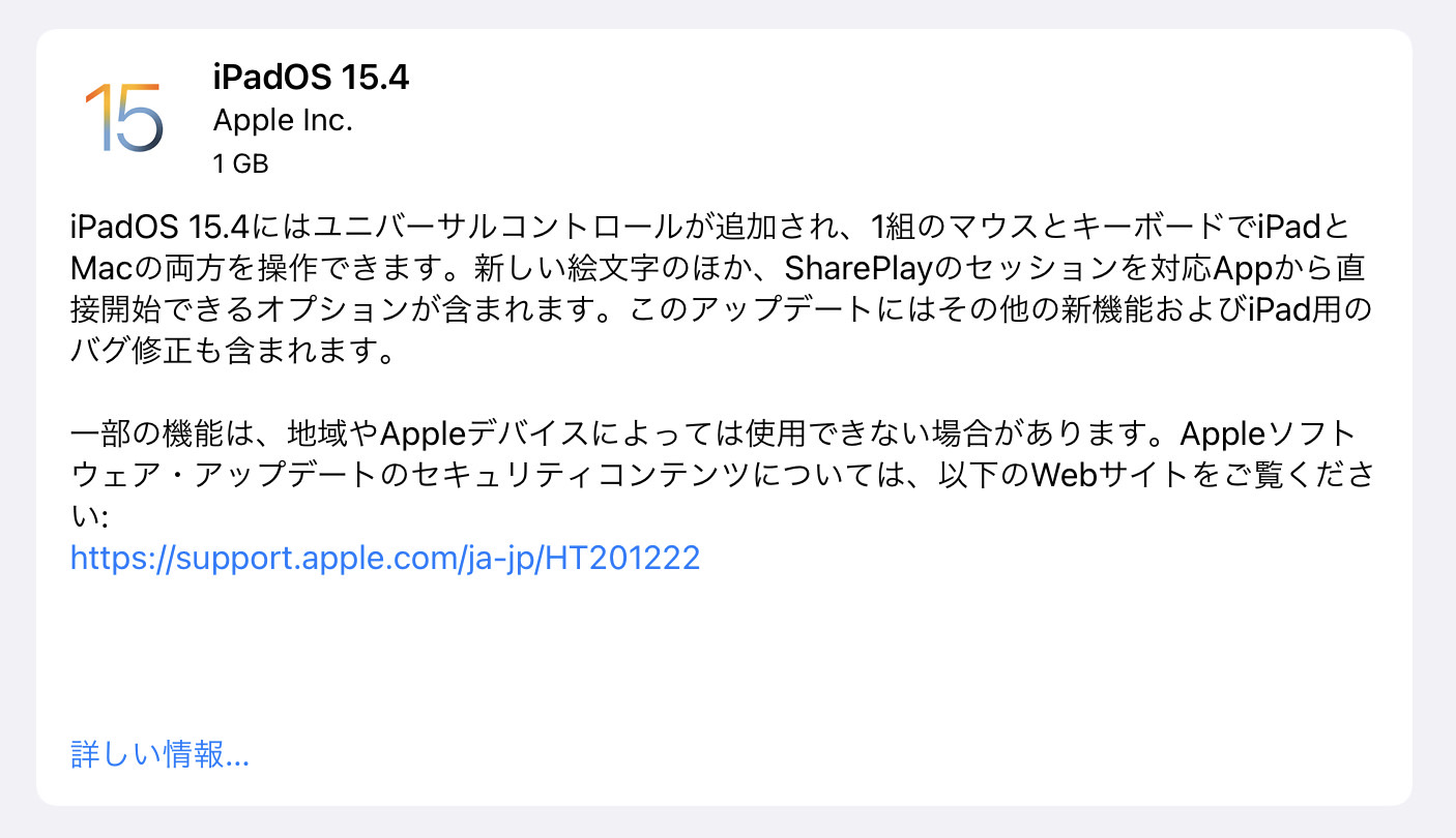 Ipados 154 15001