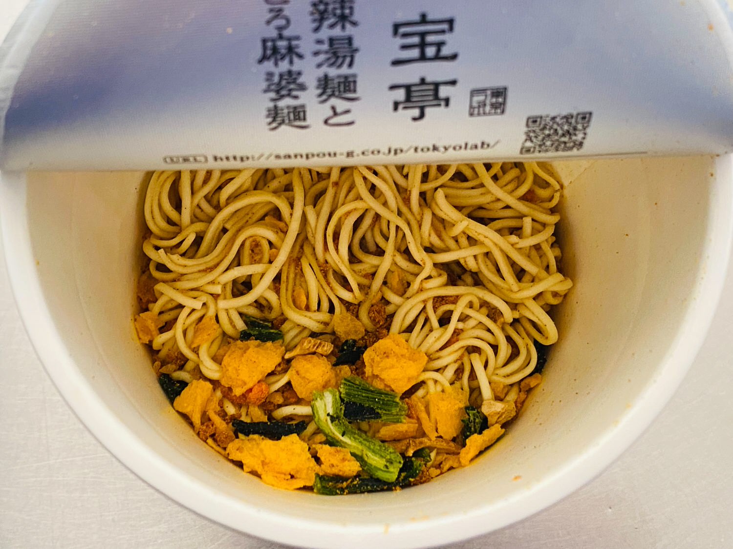 三宝亭「全とろ麻婆麺」「とろみ酸辣湯麺」 16008