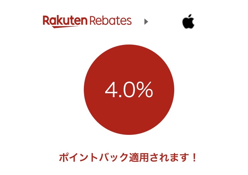 Rakten rebates apple