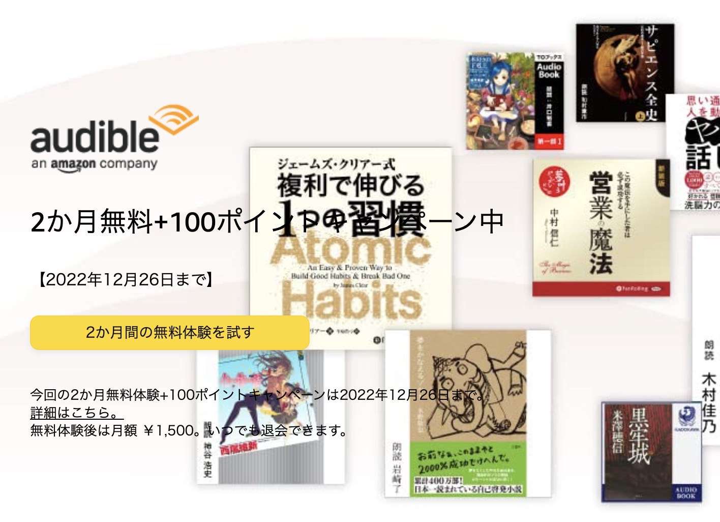 Audible sale 202211