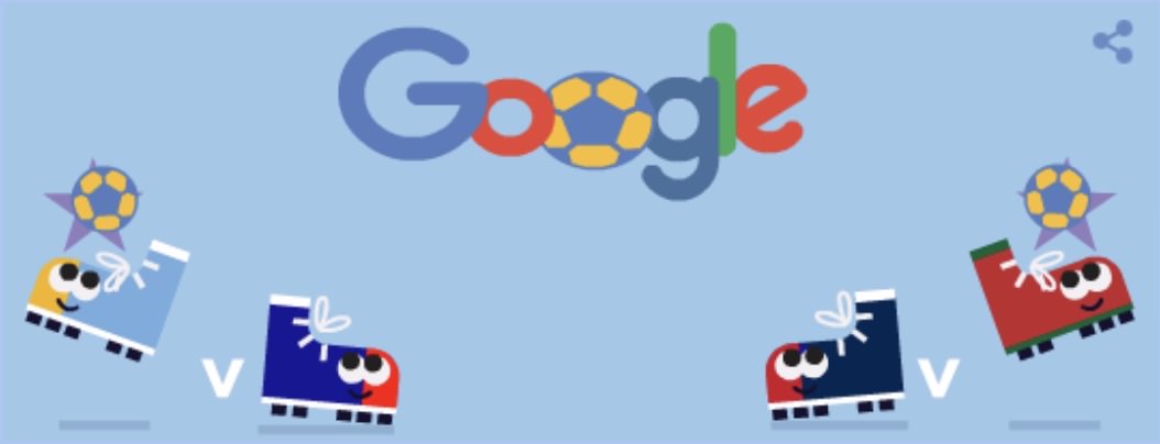 Google logo world cup semifinal