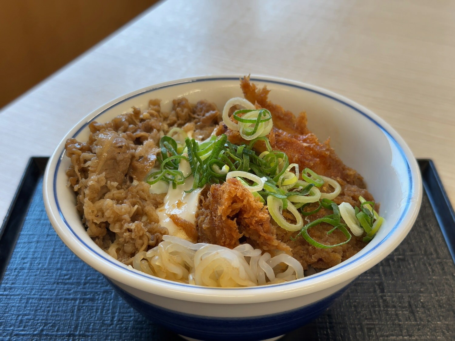 すき家 牛すき焼きとチキンカツの合い盛り 002 10