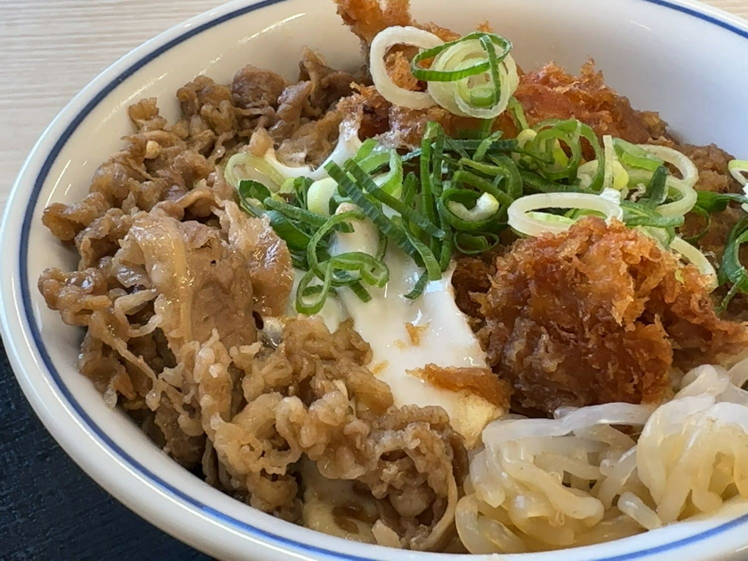 すき家 牛すき焼きとチキンカツの合い盛り 006 10