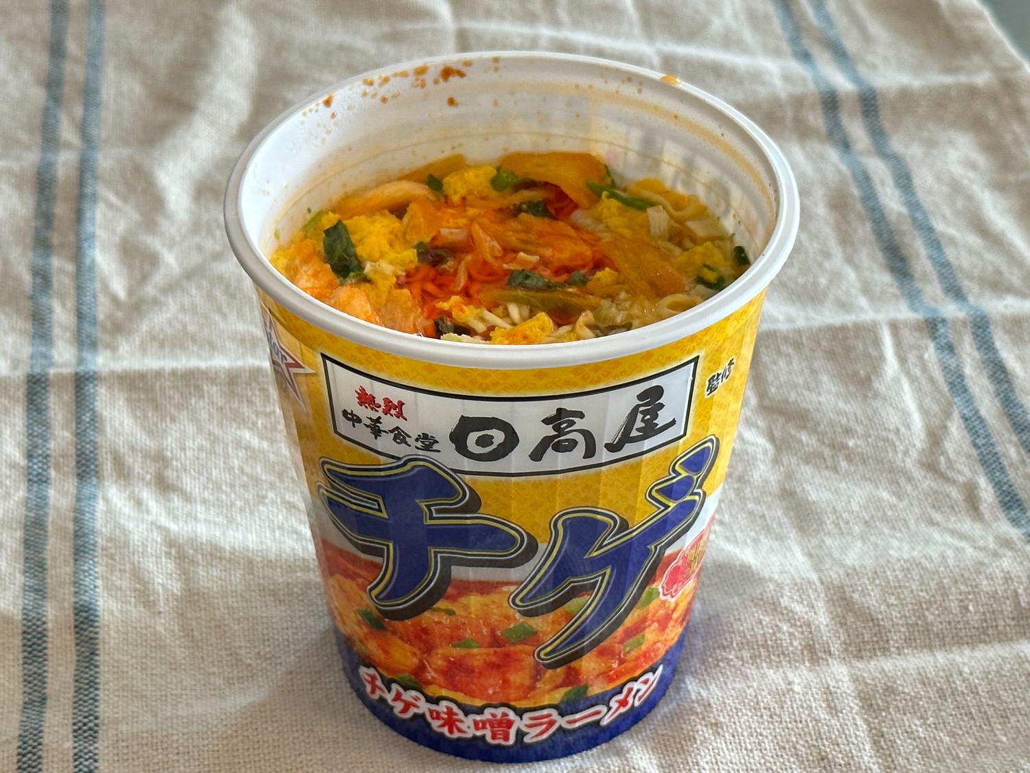 日高屋監修 チゲ味噌ラーメン カップ麺 013 26