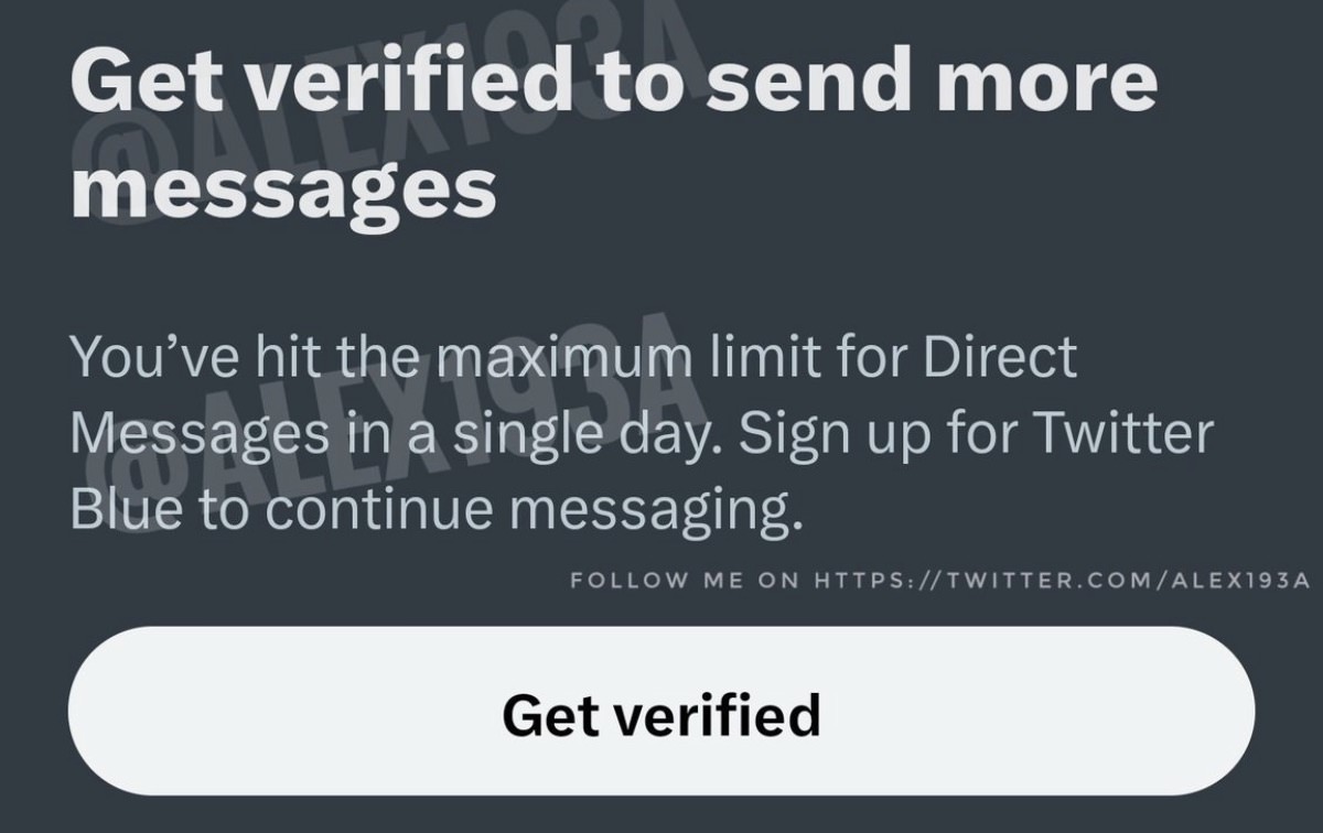 Twitter dm limit