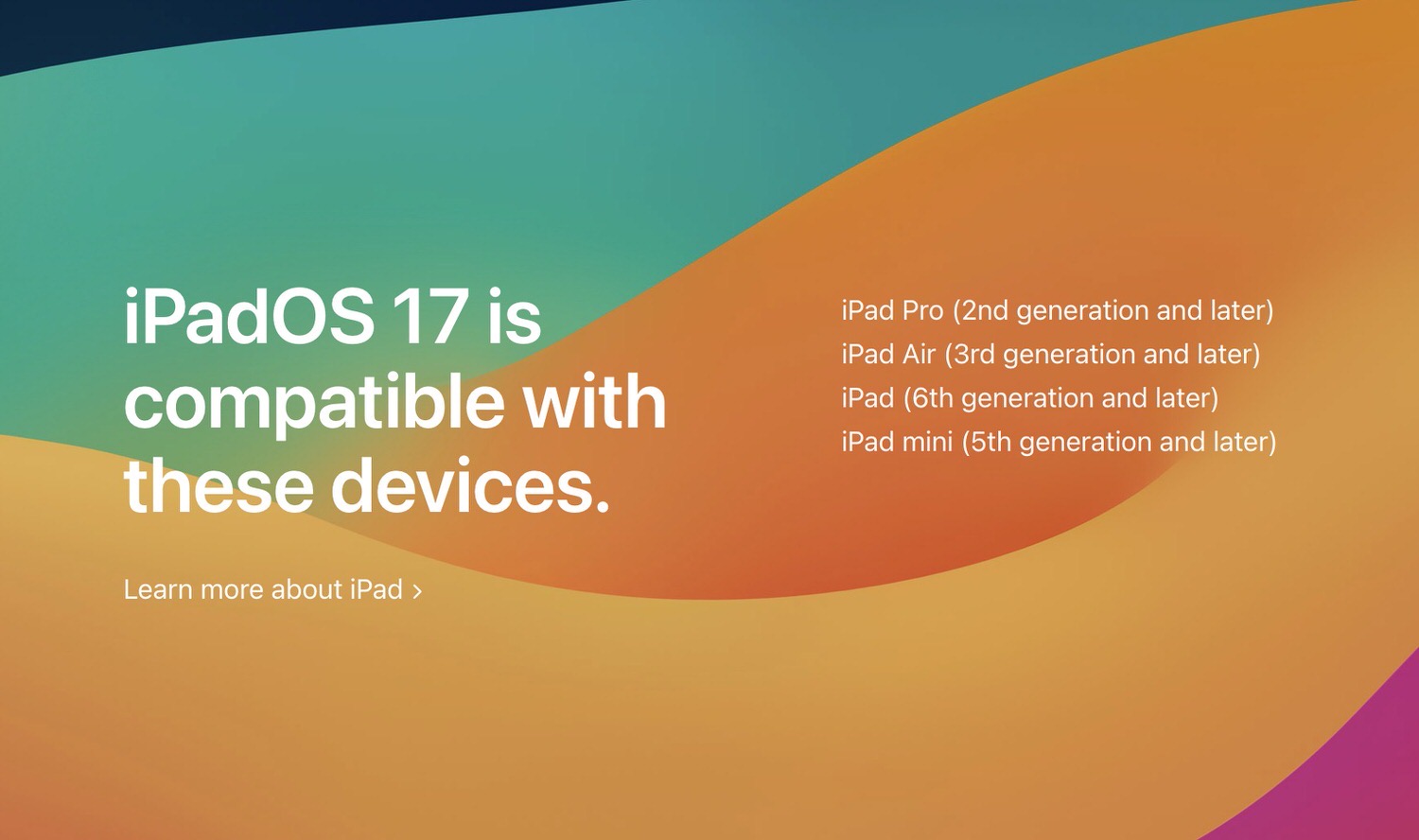 Ipados 17 compatible