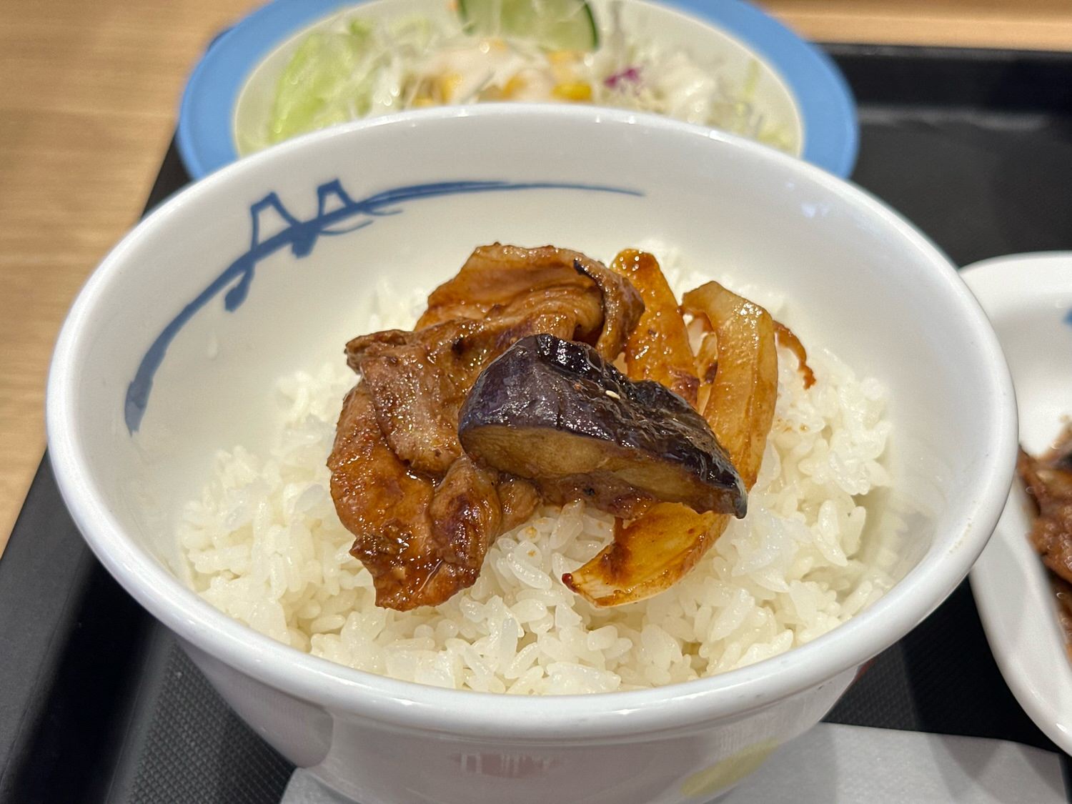 豚と茄子の辛味噌炒め定食 015