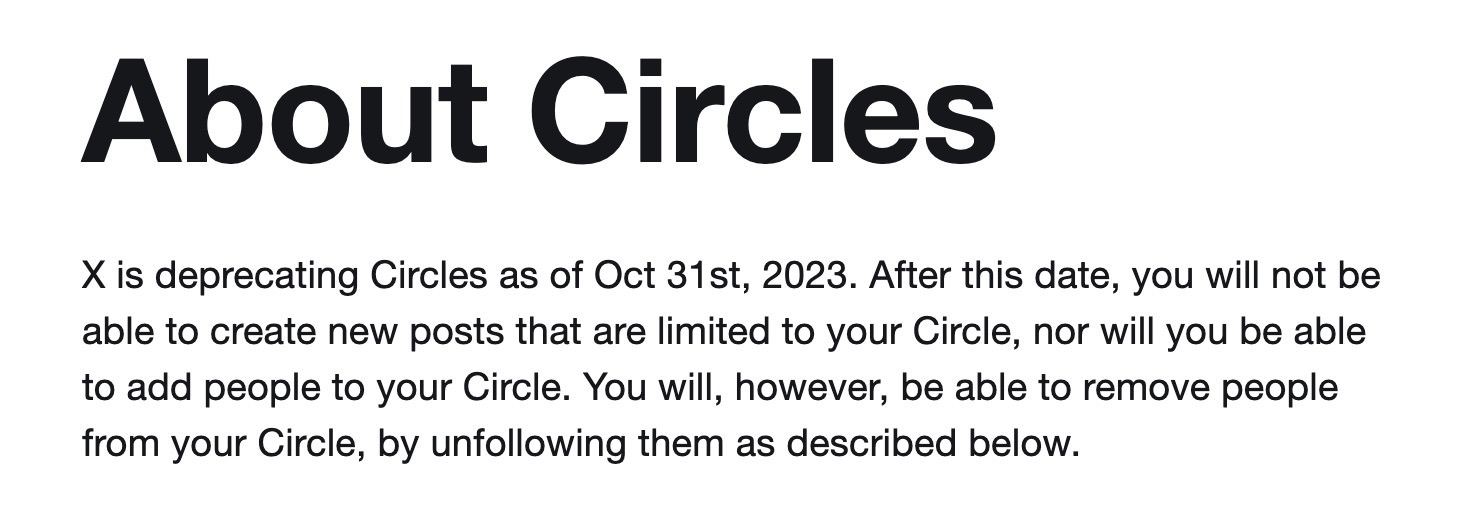 Twitter circle end