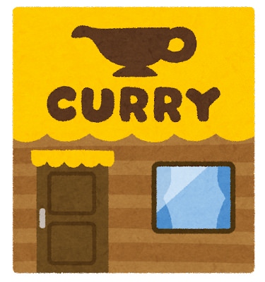 Curry shop building result