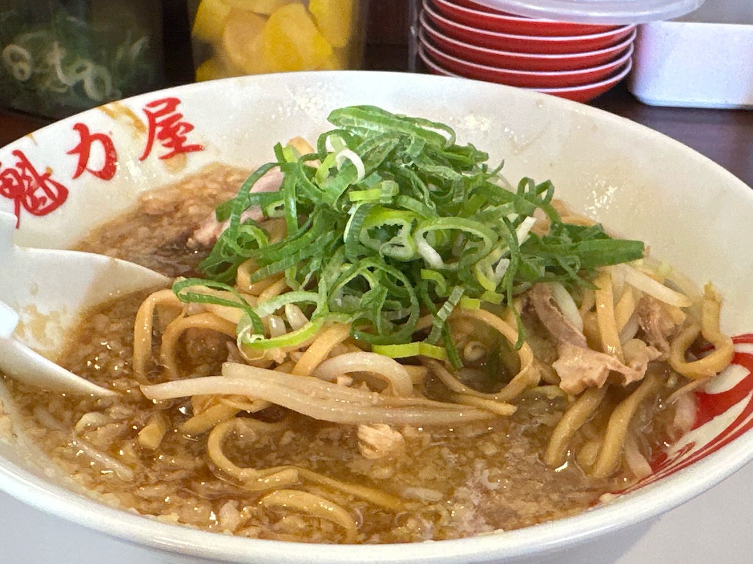 魁力屋 にんにく背脂醤油ラーメン 二郎 インスパイア 015