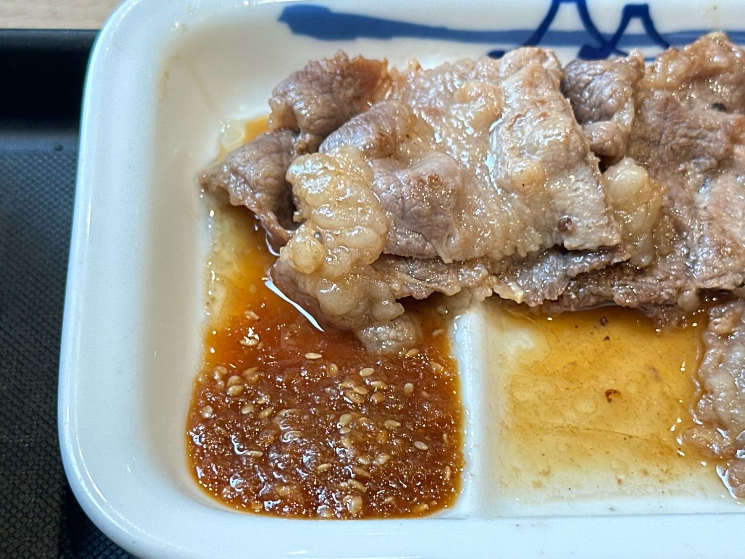 松屋 33%増量「カルビ焼肉定食」 001