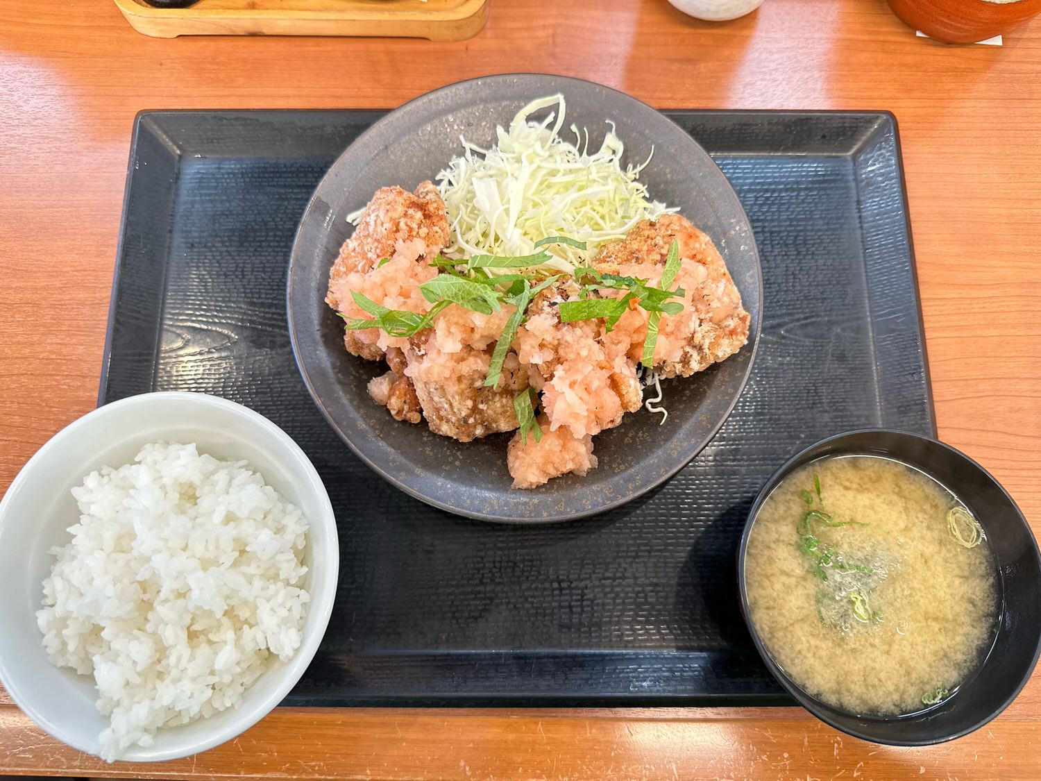 からやま 梅おろしからあげ定食