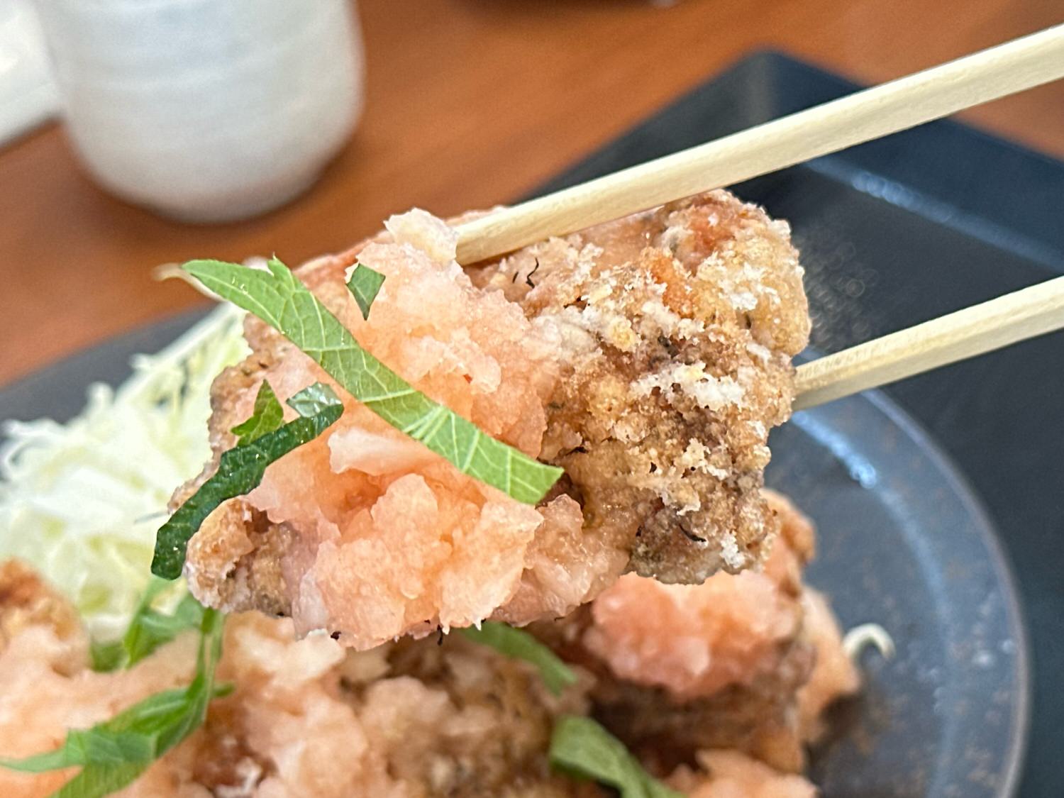 からやま 梅おろしからあげ定食