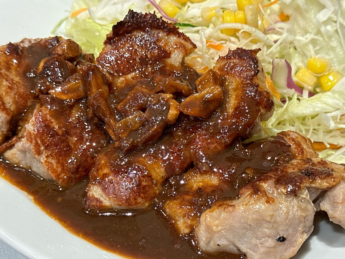 松屋 極厚200gトンテキ定食 008.