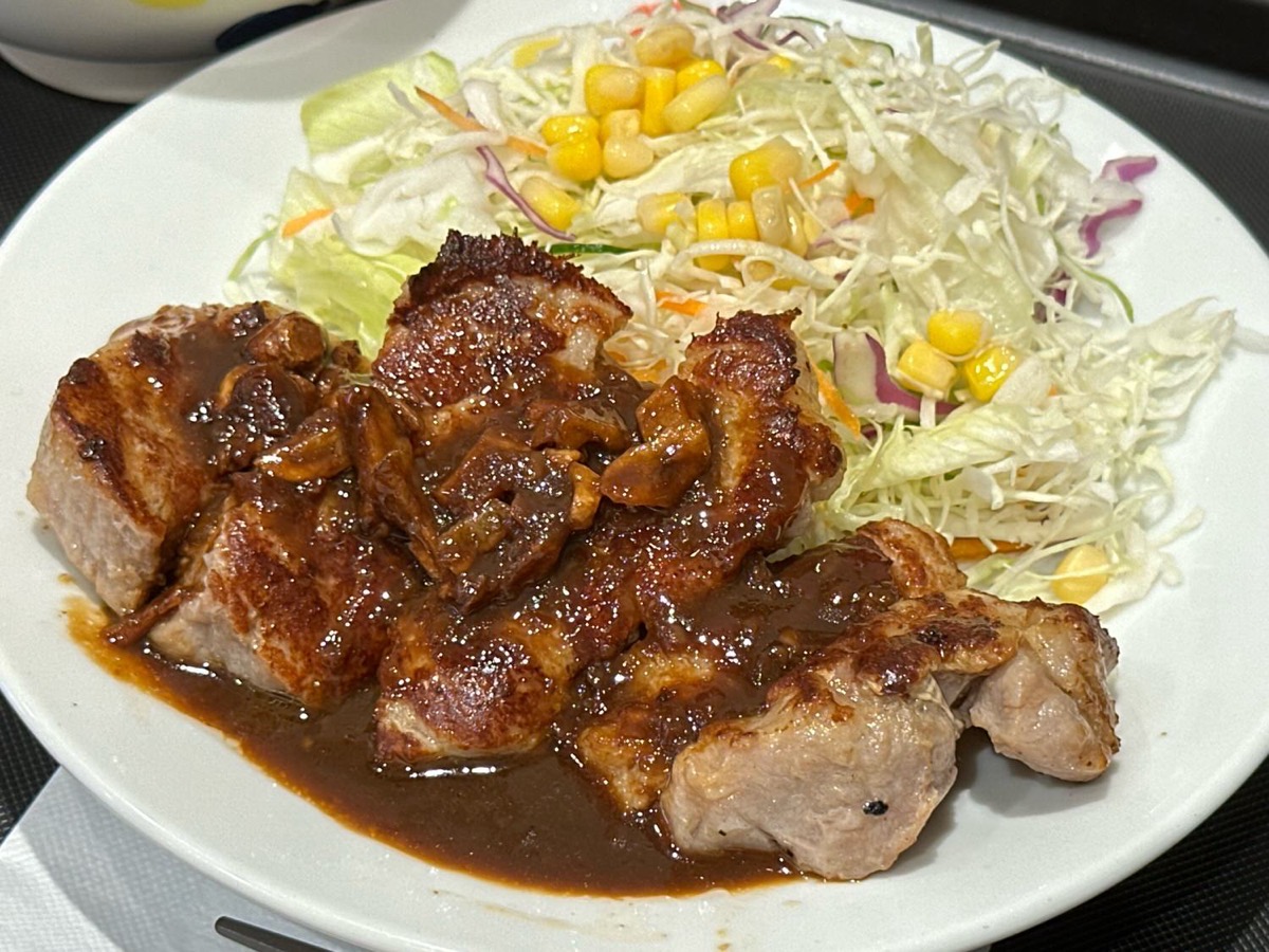 松屋 極厚200gトンテキ定食 009.