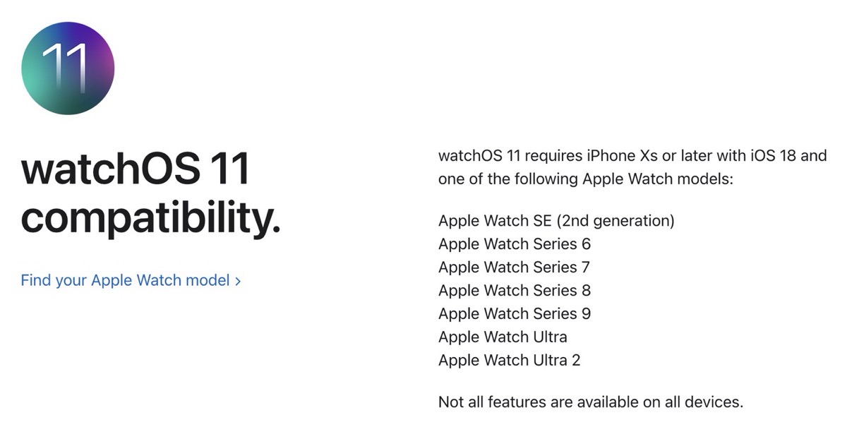 Watchos11 require 000.