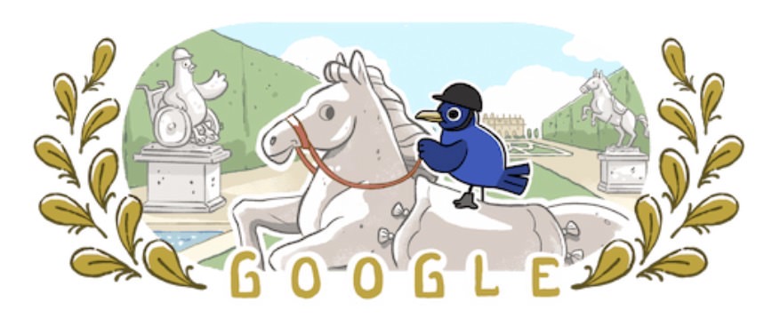 Google logo horse.