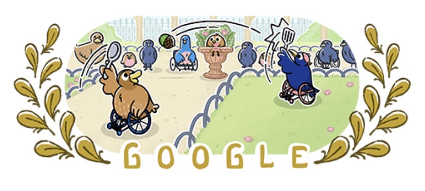 Google logo para tennis.